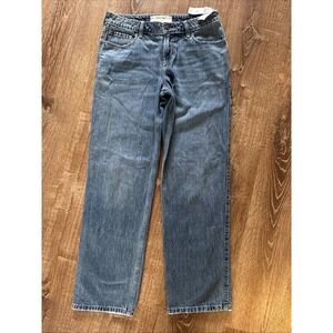 Hollister Jeans Womens Regular Low-Rise Loose Straight Leg Denim 6 R 28 New